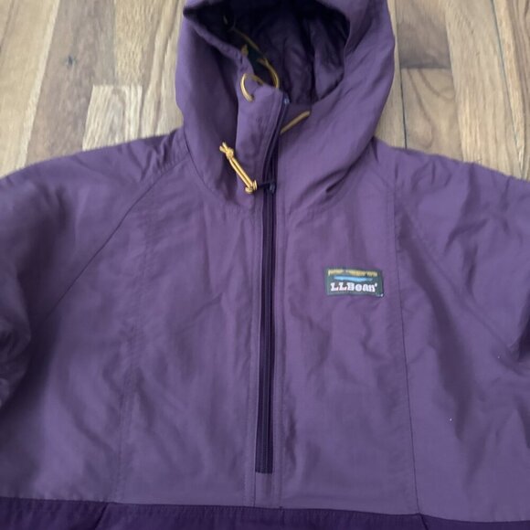 LL Bean Men's Hooded Nylon Anorak Jacket Camping Hiking Size XS - Picture 4 of 7